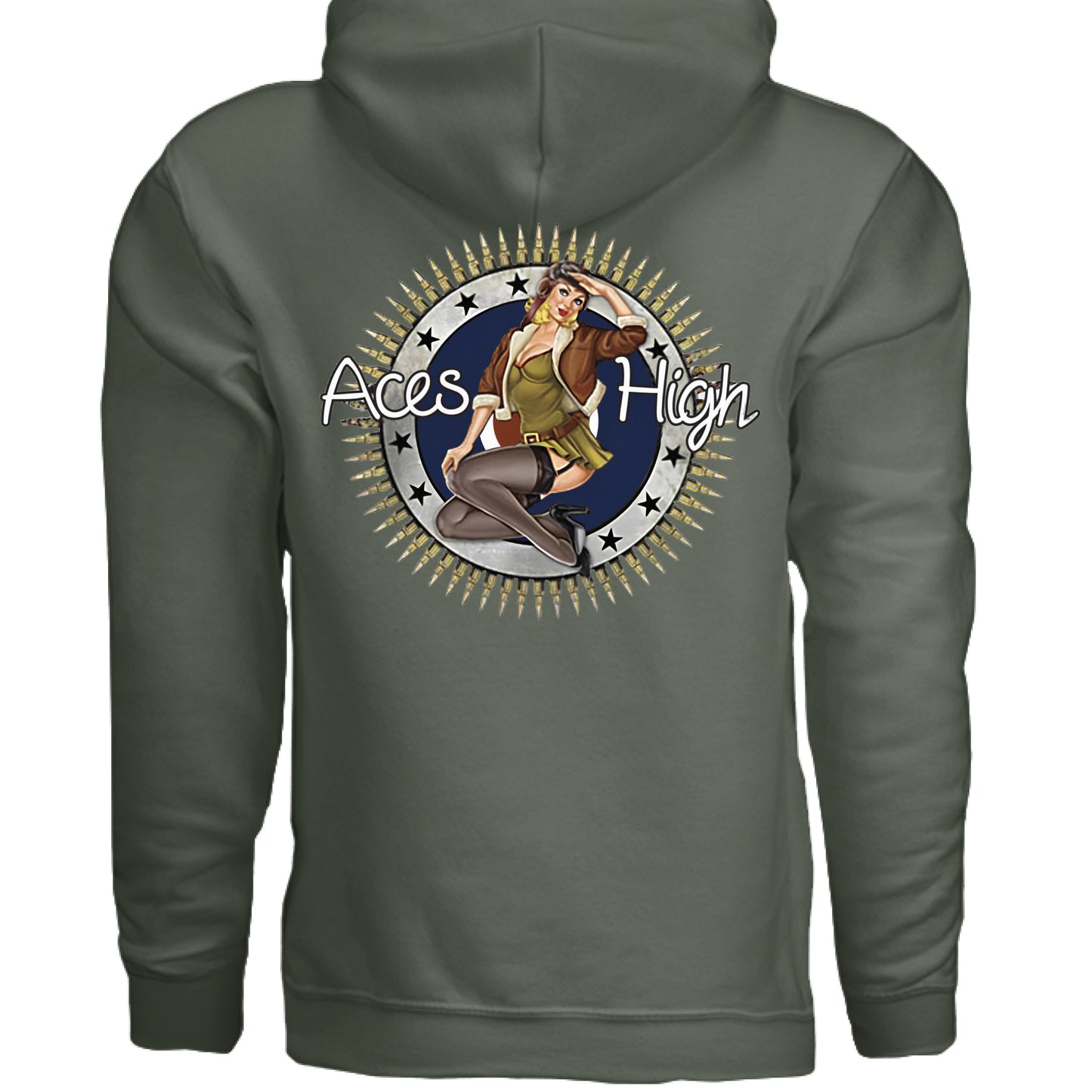 MILITARY GREEN - BACK