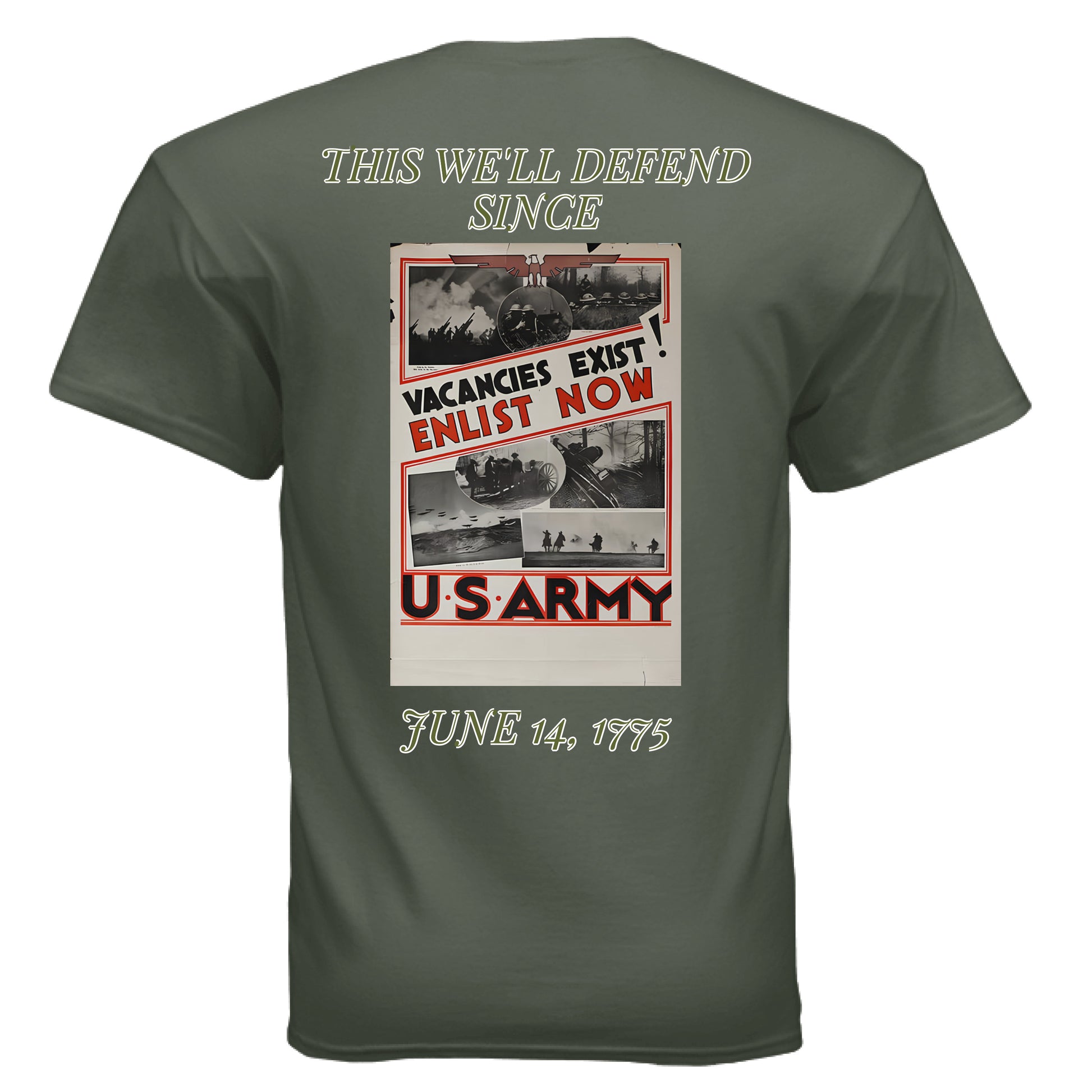 MILITARY GREEN - BACK