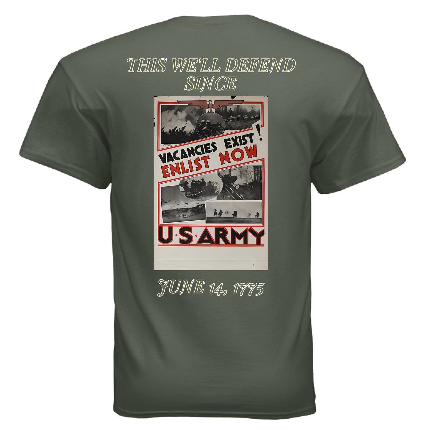 MILITARY GREEN - BACK