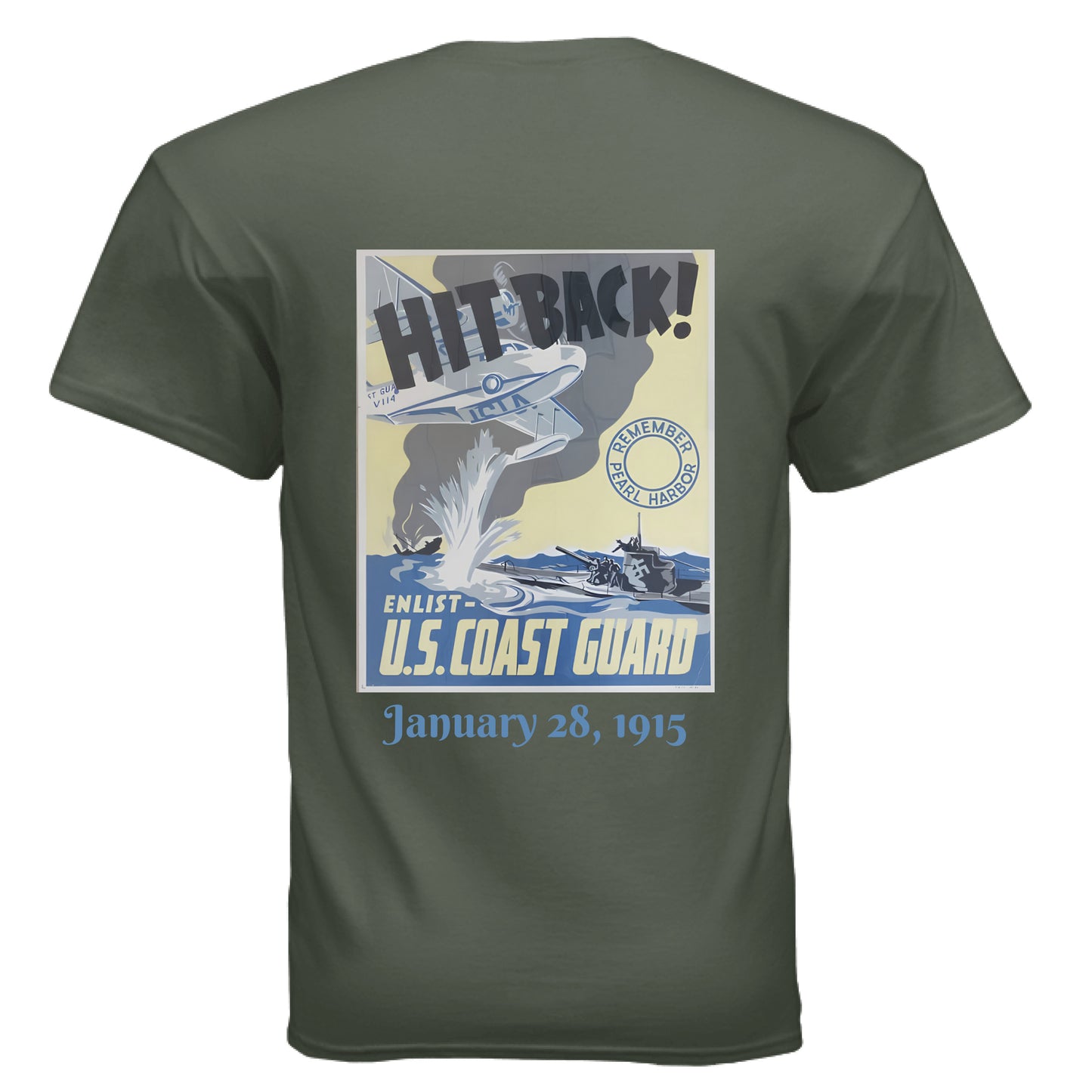 MILITARY GREEN - BACK