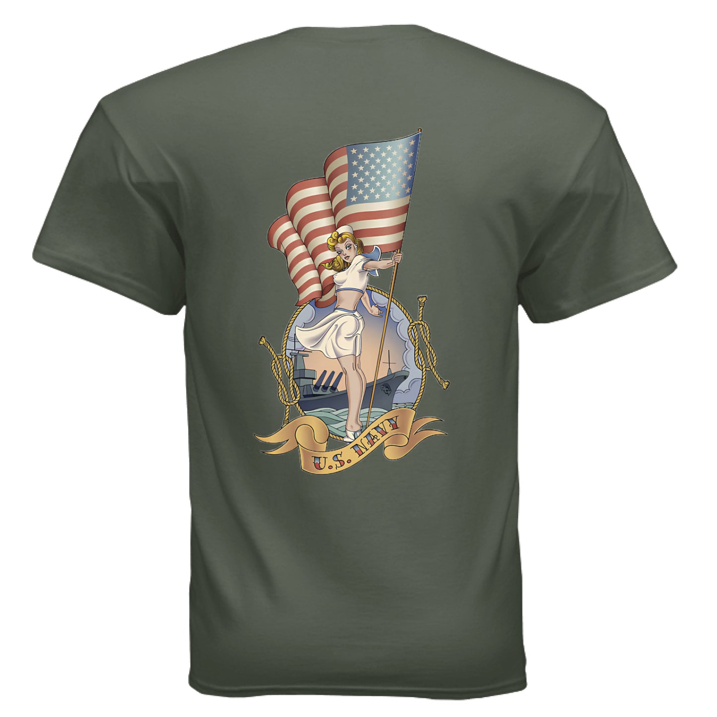 MILITARY GREEN - BACK