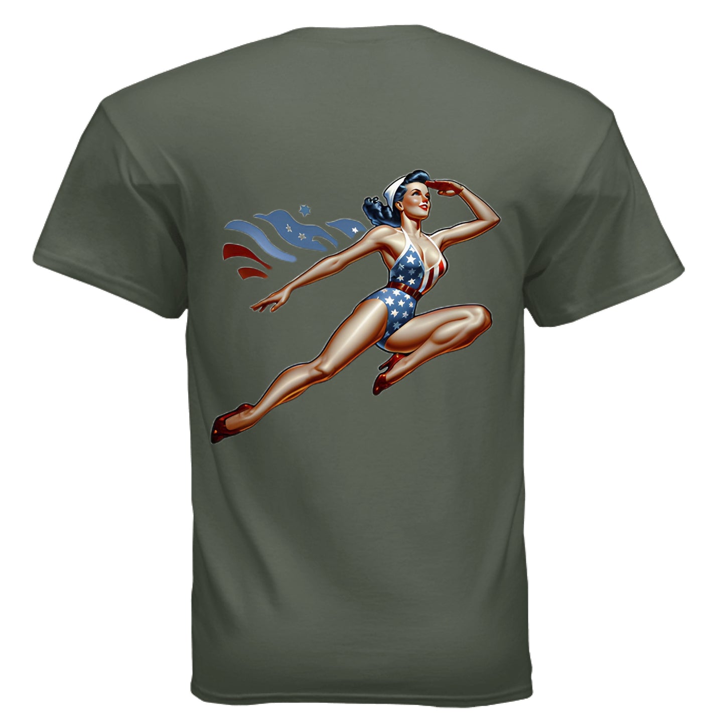 MILITARY GREEN - BACK