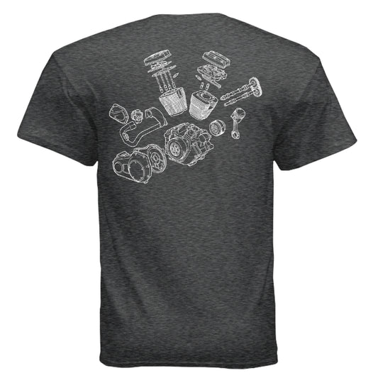 DARK HEATHER - G500 - BACK